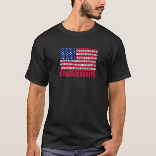 Internet Computer Programmer American Cyber Securi T-shirt (Voorkant)