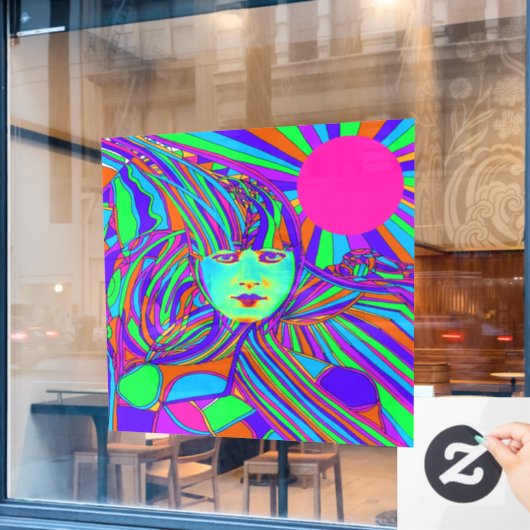 Internet Computer Raamsticker (Cafe Raam)