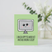 Internet Creep Kawaii Funny Valentijnsdag Briefkaart (Staand voorkant)