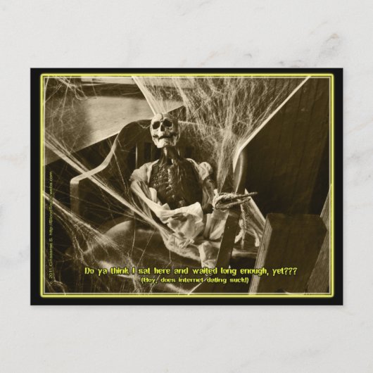 Internet dating briefkaart (Voorkant)