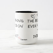 Internet Dating Gift, Online Dating, Online Tweekleurige Koffiemok (Center)