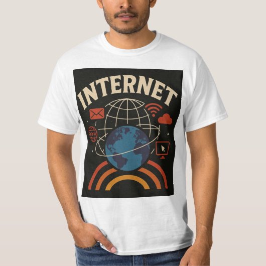 INTERNET: Digital World Graphic T-shirt (Voorkant)