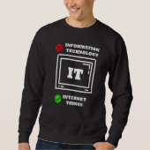 Internet Dingen Computerprogrammeur Technisch Onde Trui (Voorkant)