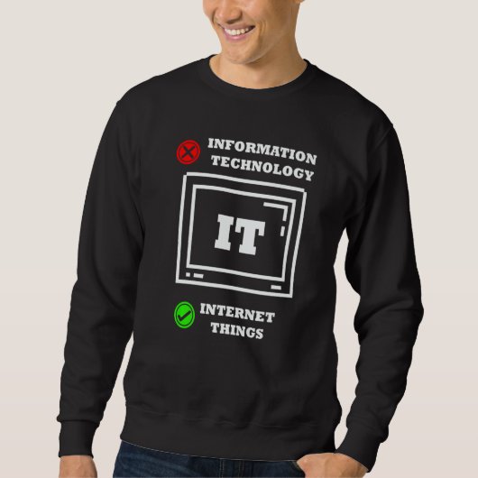 Internet Dingen Computerprogrammeur Technisch Onde Trui (Voorkant)