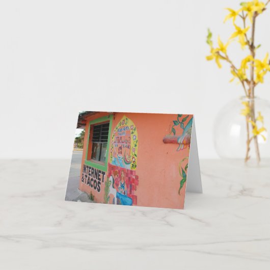 Internet en taco's kaart (Gele Bloem)