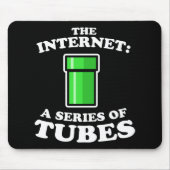 internet - het � een reeks met buizen gestookte pr muismat (Voorkant)