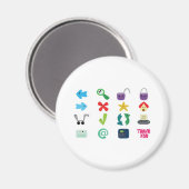 Internet Icons Magneet (Voorkant / Achterkant)