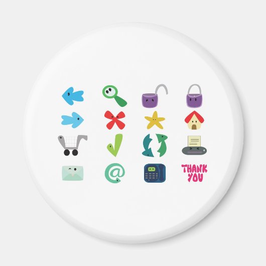 Internet Icons Magneet (Voorkant)