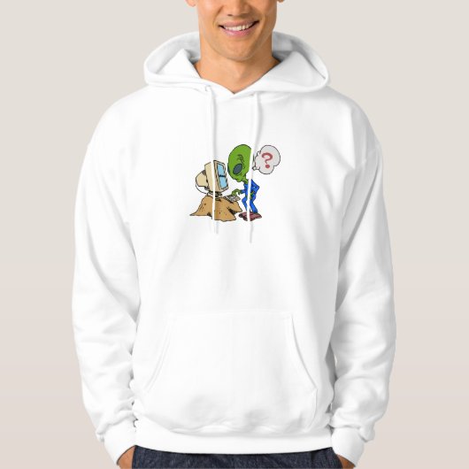 Internet is Alien voor deze Marsmannetje Hoodie (Voorkant)