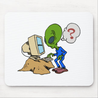 Internet is Alien voor deze Marsmannetje Muismat