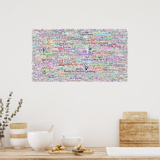 Internet Jargon Art Poster (Keuken)