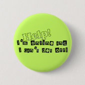 Internet Junkie Button (Voorkant)