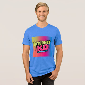 Internet Kind Y2K Neon T-shirt, Tri-Blend Shirt