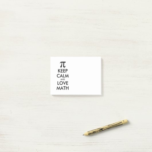  Internet meme BEHOUD CALM en VERLIES WISKUNDE Post-it® Notes (Op bureau)