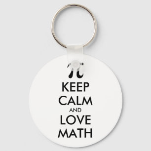 Internet meme BEHOUD CALM en VERLIES WISKUNDE Sleutelhanger