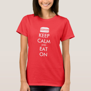 Internet meme BEWAAKT CALM EN EAT OP T-shirt