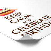 iNTERNET MEME HOUDT CALM EN CELEBRATE BIRTHDAY Poster (Hoek)