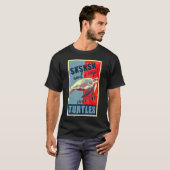 Internet Meme SKSKSKSK en I OOP Save the Turtles T-shirt (Voorkant volledig)