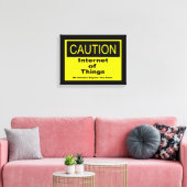 Internet of Things IoT Waarschuwingssignaal Canvas Afdruk (Insitu (Woonkamer))