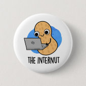 Internet Peanut Pun Ronde Button 5,7 Cm (Voorkant)