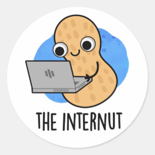 Internet Peanut Pun Ronde Sticker
