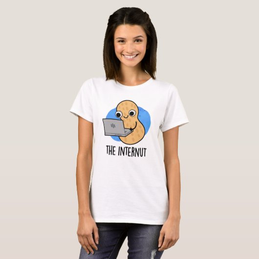 Internet Peanut Pun T-shirt (Voorkant volledig)