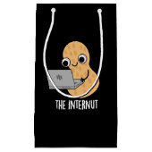 Internet pinda pun Dark BG Klein Cadeauzakje (Voorkant)