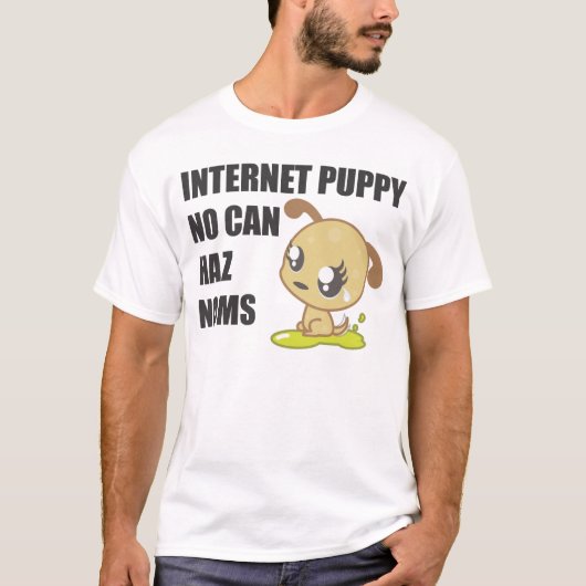 Internet puppy - licht t-shirt (Voorkant)