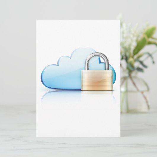 Internet Security Icon Kaart (Staand voorkant)