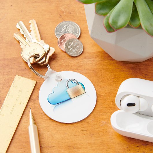 Internet Security Icon Padlock Secure Sleutelhange Sleutelhanger