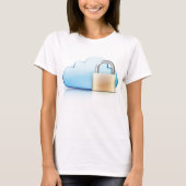 Internet Security Icon Padlock Secure T-Shirt (Voorkant)