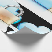 Internet Security Icon Padlock Wrapping Paper Cadeaupapier
