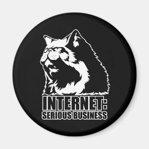 Internet: Serious Business (lolcat grappig shirt) Magneet