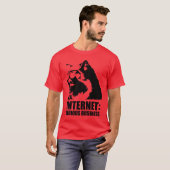 Internet: Serious Business (lolcat grappig shirt) T-shirt (Voorkant volledig)