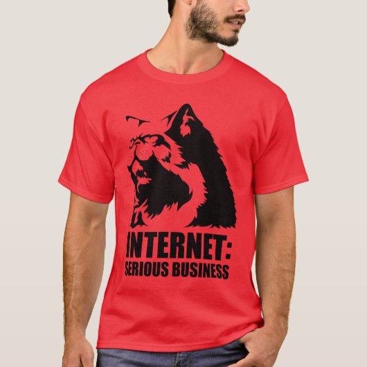 Internet: Serious Business (lolcat grappig shirt) T-shirt (Voorkant)