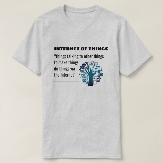 internet van dingen IOT-shirt T-shirt (Design voorkant)
