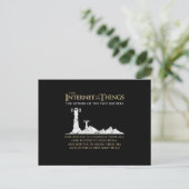 Internet van dingen twee Slimme Gift van de Gegeve Briefkaart (Staand voorkant)