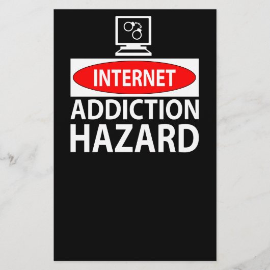 Internet - verslavingsgevaar flyer (Voorkant)