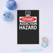 Internet - verslavingsgevaar flyer (Enkel)