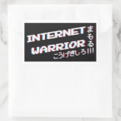 Internet Warrior Rechthoekige Sticker (Tas)