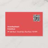 Internet WiFi Password Guest Visitekaartje (Achterkant)