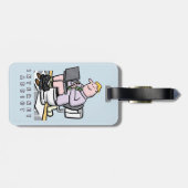 Internetadvies. Op de toilet. Bagagelabel (Achterkant horizontaal)