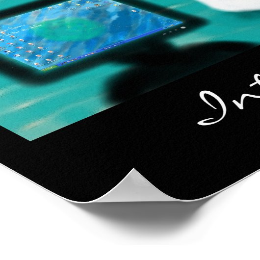 Internetcafe Haiku Art Print (Hoek)