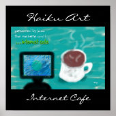Internetcafe Haiku Art Print (Voorkant)