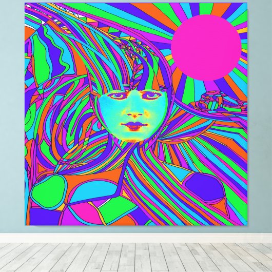 Internetcomputer Canvas Afdruk (Insitu (Houten vloer))