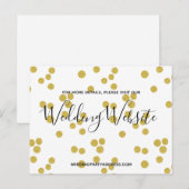 Internetkaart | Briefkaart van goudConfetti (Voorkant / Achterkant)