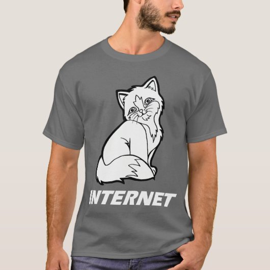 Internetkat T-shirt (Voorkant)