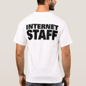 Internetpersoneel (wit) t-shirt (Achterkant)