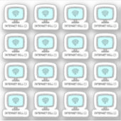 Internetrekening vervaldatum herinnering Wi-fi Buj Sticker (Voorkant)