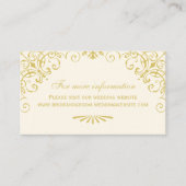 internetsite voor goudkunst informatiekaartje (Voorkant)